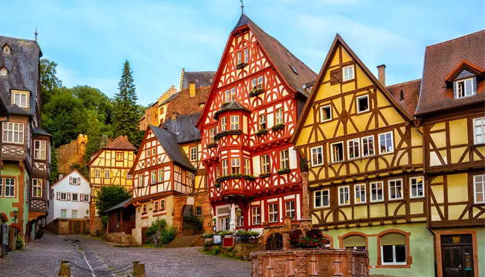 ドイツの村の風景