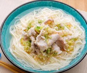 塩だれ豚しゃぶそうめん